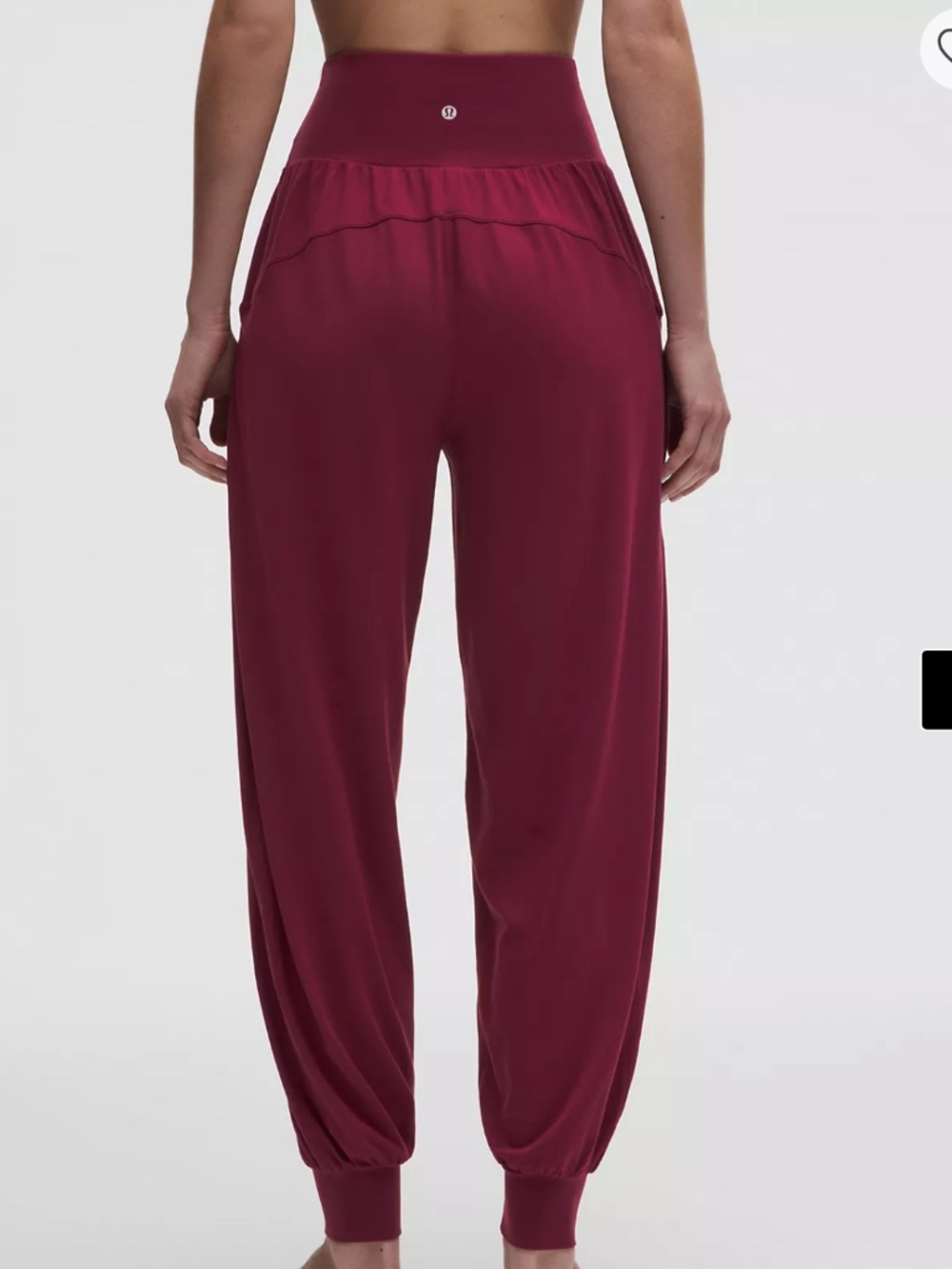 Lululemon Rulu Drapey Oversized High-Rise Yoga Jogger- SZ L - Picture 2 of 7
